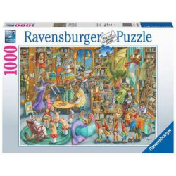 Ravensburger Midnight in the Library Puzzle di contorno 1000 pezzo(i)