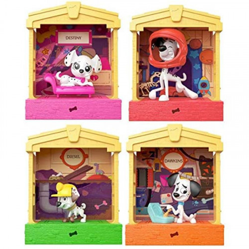 101D Cagnolini Personaggi con Casetta Ass.to