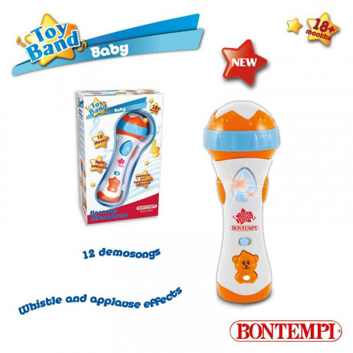 Microfono karaoke 10 brani preregistrati,...