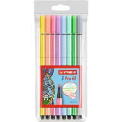 STABILO Pen 68 8er marcatore Medio Multicolore 8 pezzo(i)