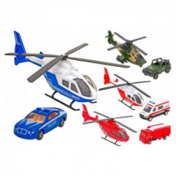 GLOBO Auto E Elicottero Forze Speciali 4Ass Die Cast