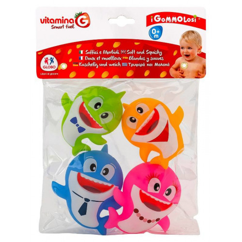 GLOBO Gommolosi Squalo 4Pz