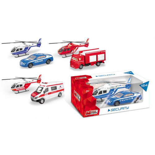 MONDO Gift Set Elicottero Con Auto Forze...