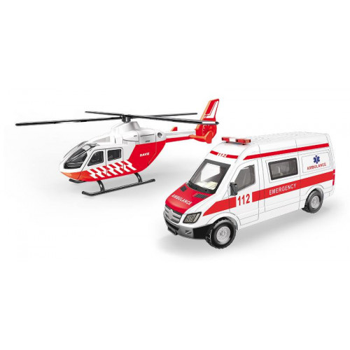 MONDO Gift Set Elicottero Con Auto Forze...