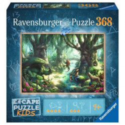 Ravensburger Escape Kids Magic Forest Puzzle di contorno 368 pz