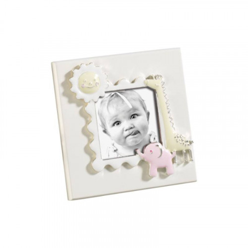 CORNICE FORMATO 6X6 CON DECORAZIONI ROSA