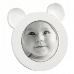 CORNICE TONDA DIAMETRO 11,5CM COLORE BIANCO CON ORECCHIE