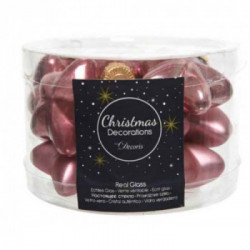 confezione mini stelle da albero colore rosa velluto lucido/opaco