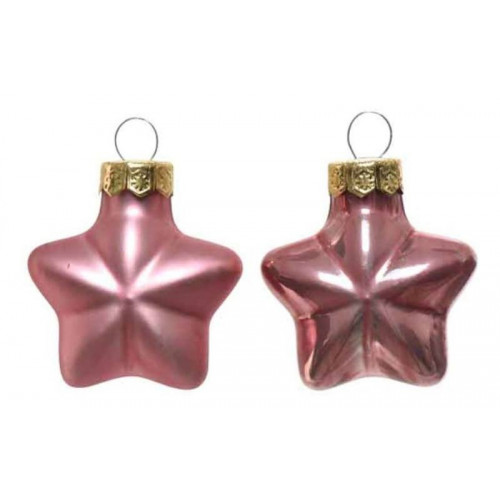 confezione mini stelle da albero colore rosa...