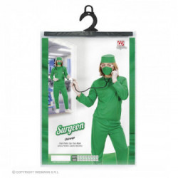 CHIRURGO (casacca, pantaloni, cappello, mascherina) (140 cm / 8-10 Years)