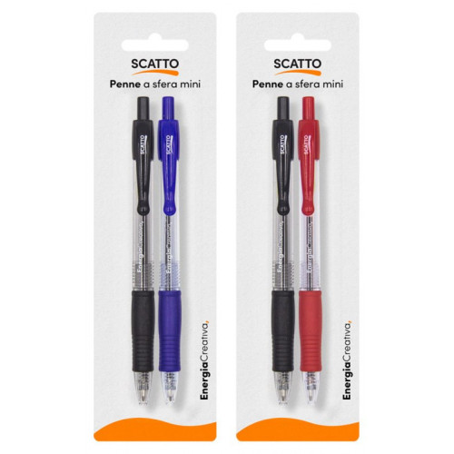 CF2 PENNE SFERA 1 MM NERO-ROSSA