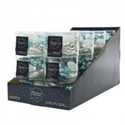 CONFEZIONE PALLINE MISURE ASSORTITE COLORE AZZURRO GHIACCIO