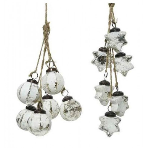 GRUPPO DI PALLINE DA APPENDERE COLORE BIANCO