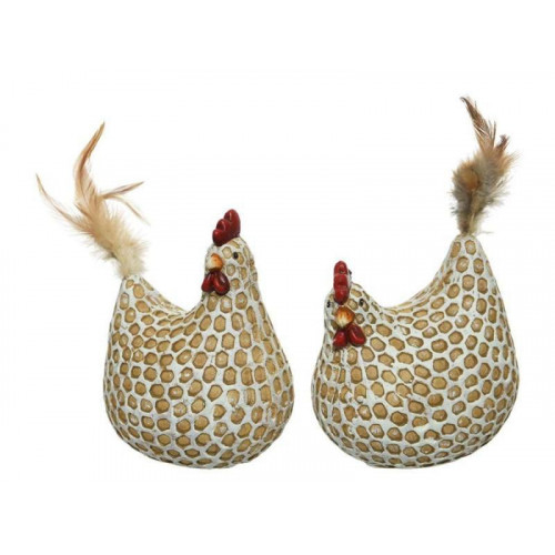 GALLINA IN TERRACOTTA 10CM