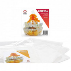 CONFEZIONE 2 FOGLI CELLOPHANE CRISTAL MISURA 130X200CM - IDEALE PER CESTI