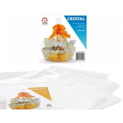 CONFEZIONE 2 FOGLI CELLOPHANE MISURA 100X200 CM...