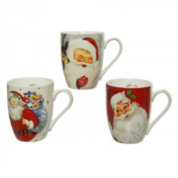 PORC MUG SANTA 3ASS 607780