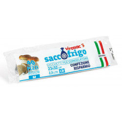 SACCO FRIGO - 23x32 cm - 2 lt - 40 pz - neutro - LDPE - RISPARMIO NORMALE