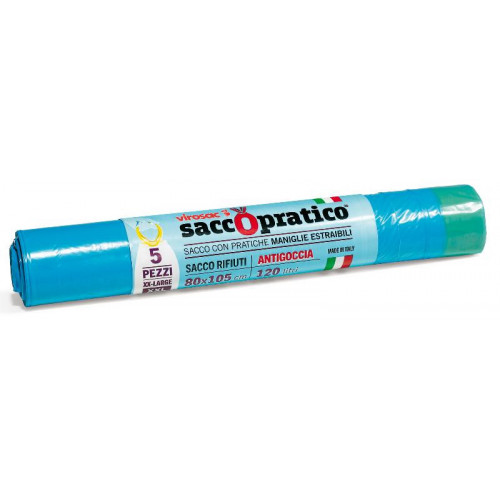 SACCOPRATICO - 80x105 cm - 160 lt - 5 pz -...