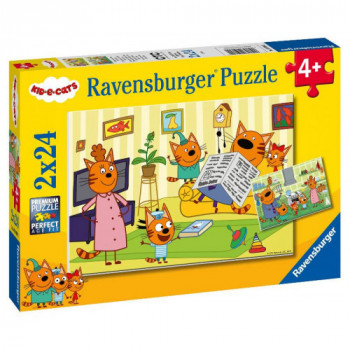 Puzzle 2x24 pz Kid e cats