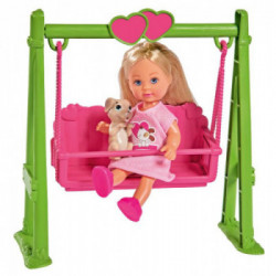 Evi Love su Dondolo con cucciolo