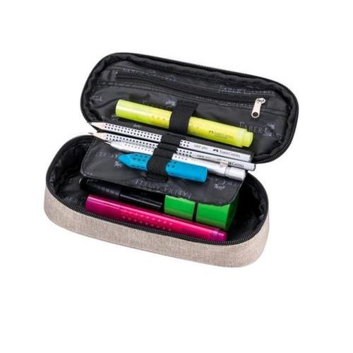 Faber-Castell - Astuccio Grip Ovale, 21 cm, Sabbia