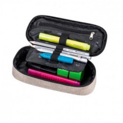 Faber-Castell - Astuccio Grip Ovale, 21 cm, Sabbia