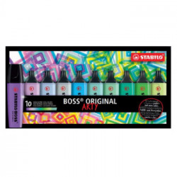 STABILO BOSS astuccio da 10 colori ass. - colori freddi