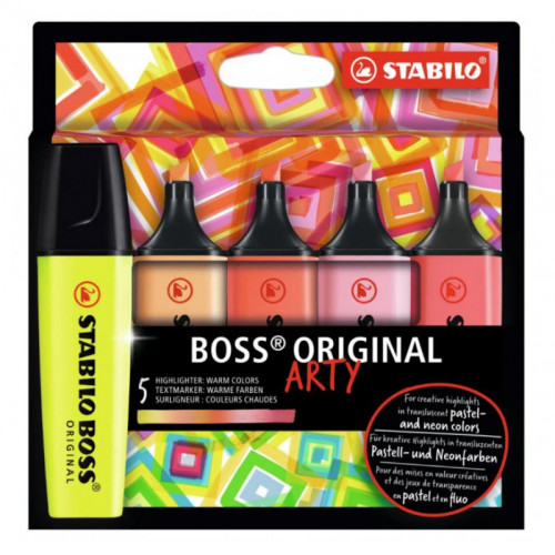 STABILO BOSS astuccio da 5 colori ass. - colori...