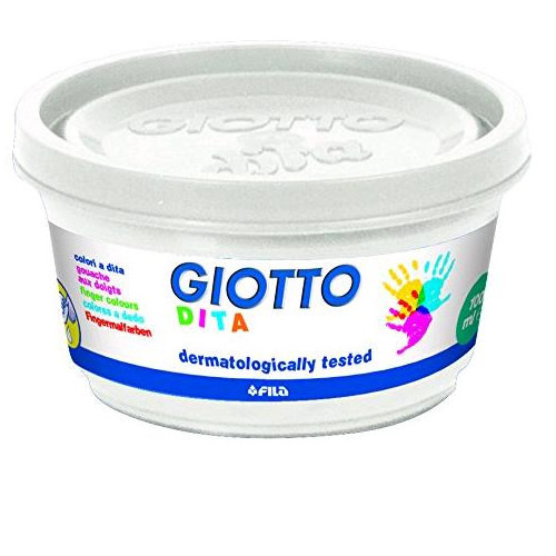 Giotto 534100 - Colori a Dita, 100 ml, 6 Colori