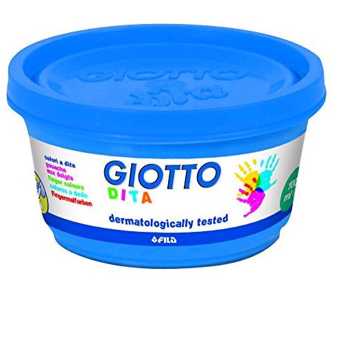 Giotto 534100 - Colori a Dita, 100 ml, 6 Colori