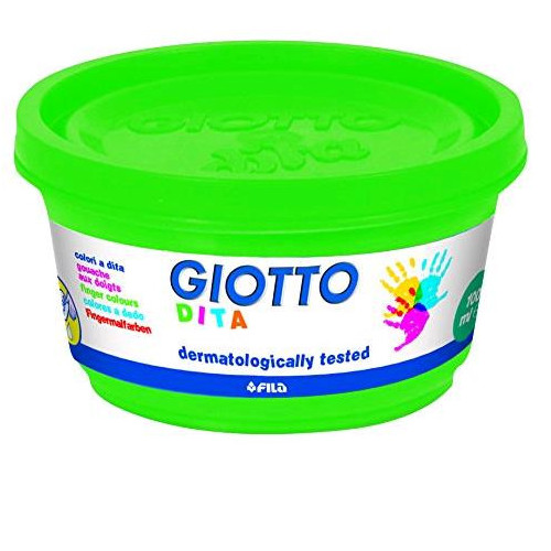Giotto 534100 - Colori a Dita, 100 ml, 6 Colori