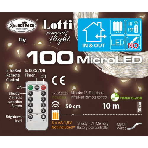 Catena M-IR 100 MicroLED BIANCO CALDO Diametro...