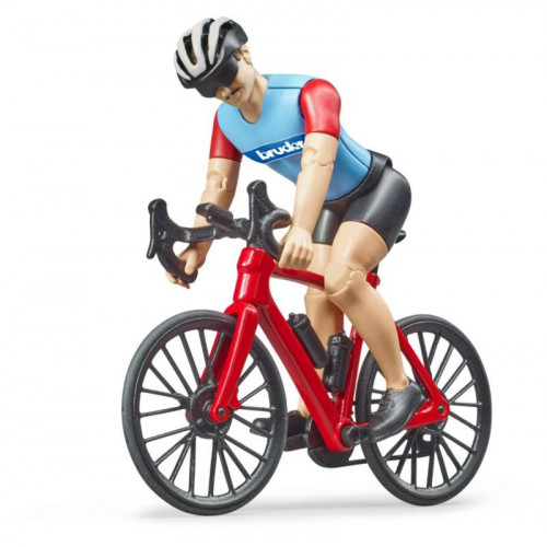 Bicicletta da strada con ciclista