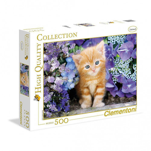 Clementoni 30415 - Ginger Cat in Flowers 500pz