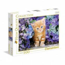 Clementoni 30415 - Ginger Cat in Flowers 500pz