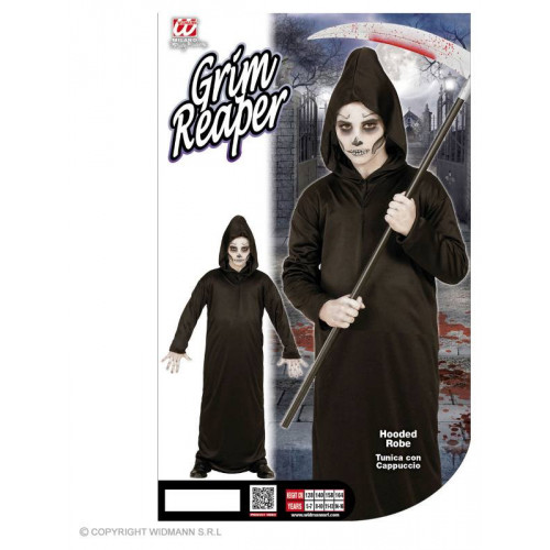 COSTUME GRIM REAPER (tunica con cappuccio) (140...