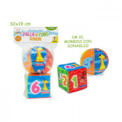 BABY PALLA E CUBO MORBIDI C/SONAGLI  66660