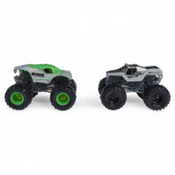 Monster Jam , Confezione da 2 Veicoli in scala 1:64, Modelli a sorpresa, 6044943