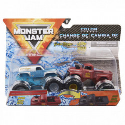 Monster Jam , Confezione da 2 Veicoli in scala 1:64, Modelli a sorpresa, 6044943