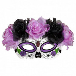 Widmann 4785 - Maschera Dia De Los Muertos con Glitter