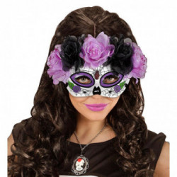 Widmann 4785 - Maschera Dia De Los Muertos con Glitter