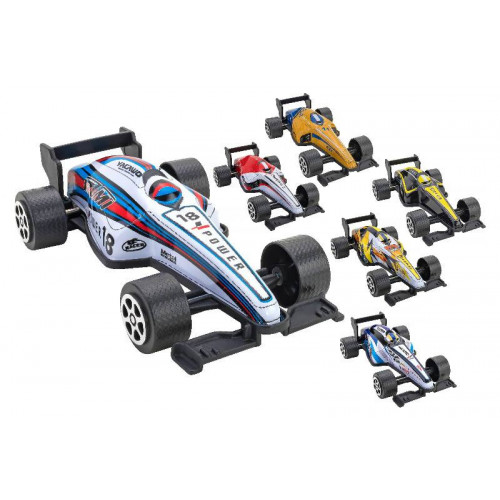 AUTO METALLO GRAN PRIX 6PZ RETROCARICA