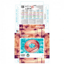 Bestway 36239 galleggiante da piscina e da spiaggia Multicolore Immagine PVC Anello di nuoto