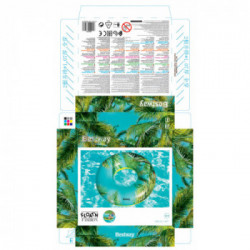 Bestway 36239 galleggiante da piscina e da spiaggia Multicolore Immagine PVC Anello di nuoto