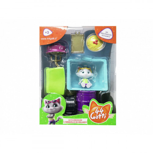Smoby 44 Gatti Playset con Personaggio cm.8,...