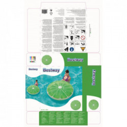 Bestway 43159 galleggiante da piscina e da spiaggia Multicolore Materassino galleggiante A fantasia Vinile