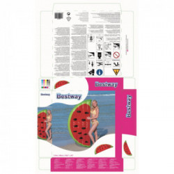 Bestway 43159 galleggiante da piscina e da spiaggia Multicolore Materassino galleggiante A fantasia Vinile