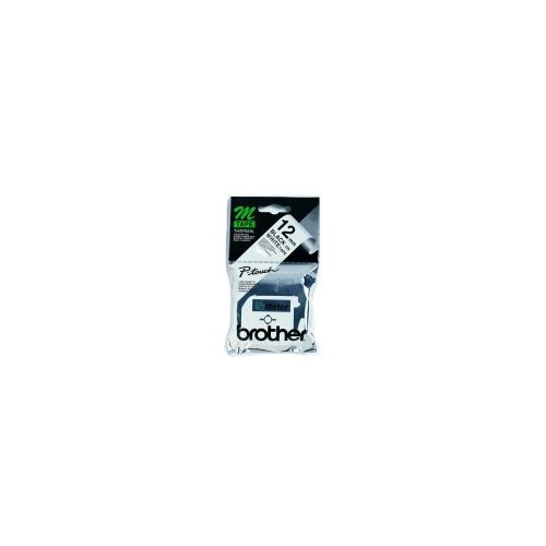 Brother Labelling Tape - 12mm, Black/White,...