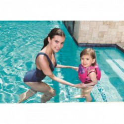 Bestway 32173 galleggiante da piscina e da spiaggia Arancione, Rosa Gilet da nuoto Immagine